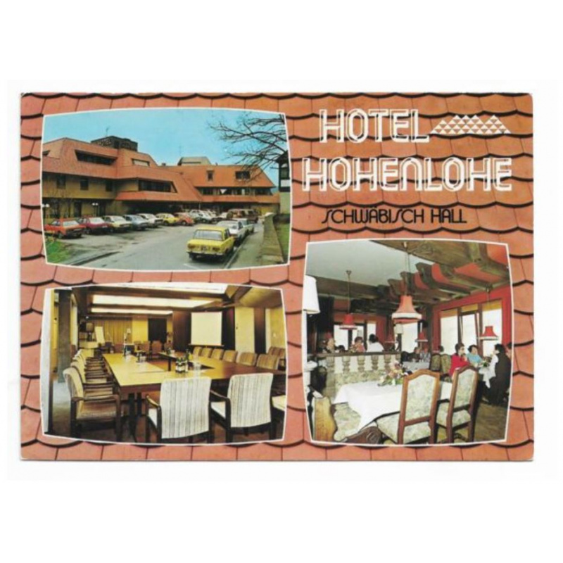 Postkarte-Hotel Hohenlohe-Schwäbisch Hall.