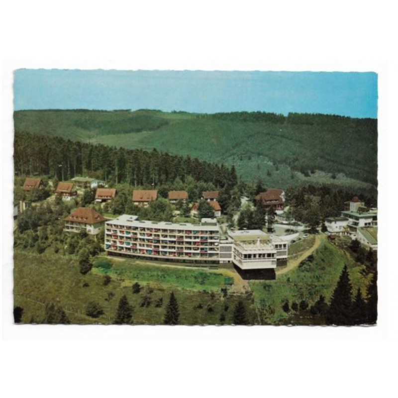 Postkarte-Sommerberghotel Wildbad im Schwarzwald.