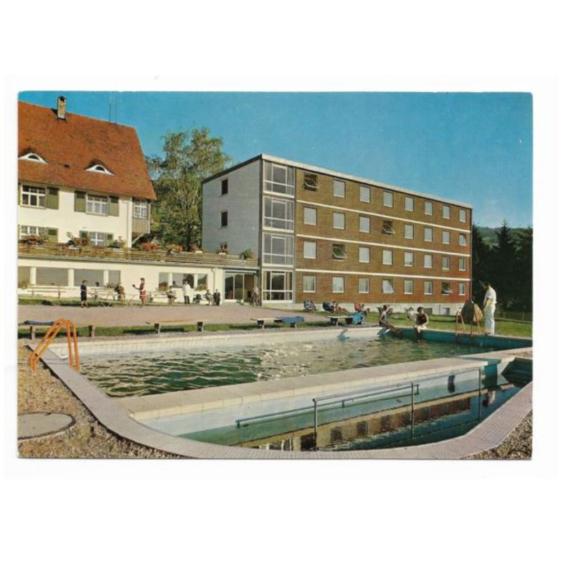 Postkarte-Sanatorium Dr. Wagner-Sasbachwalden.