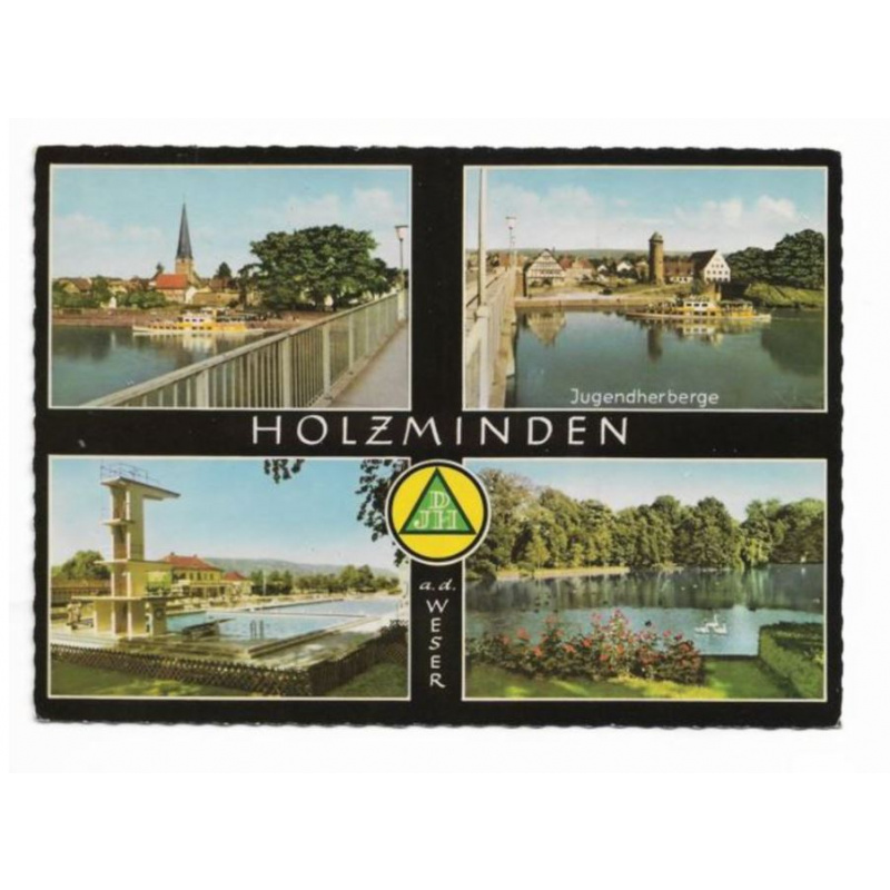 Postkarte-Jugendherberge -Holzminden.