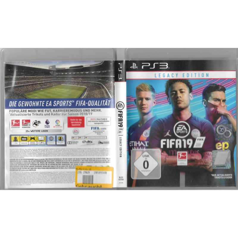 FIFA 19 Legacy Edition - PS3 Playstation 3 - TOPP