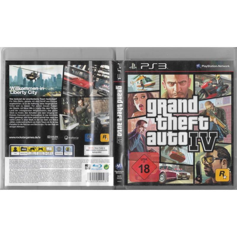 Grand Theft Auto 4 IV GTA PS3 PlayStation 3 Spiel