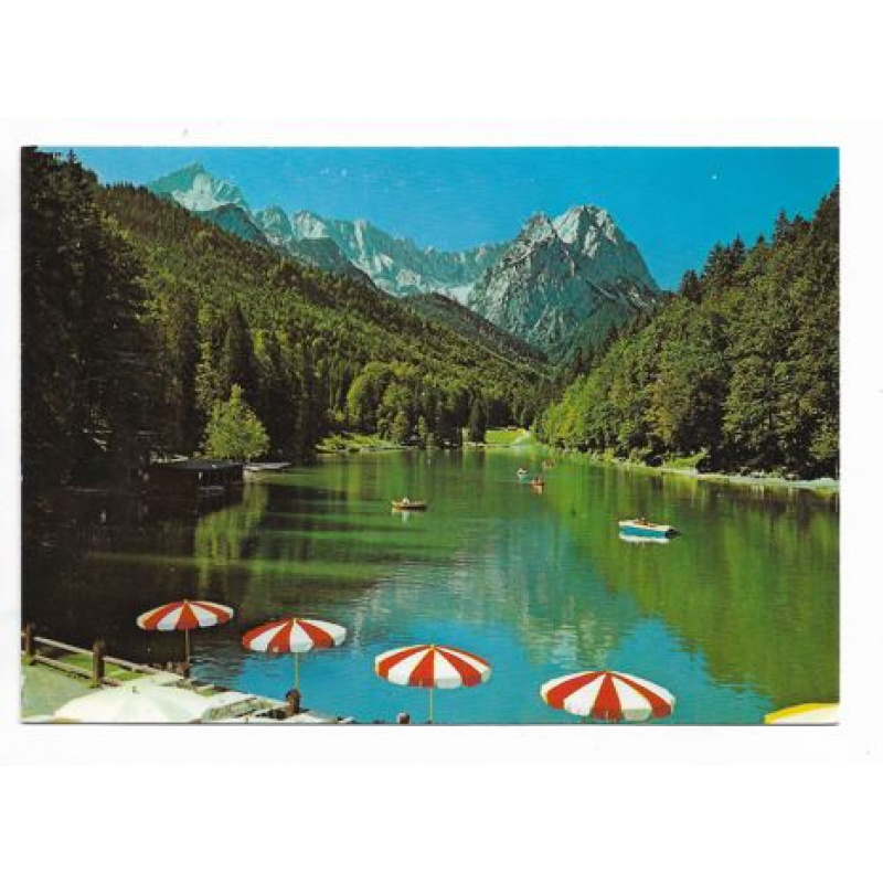 Postkarte-Garmisch-Partenkirchen-Riessersee