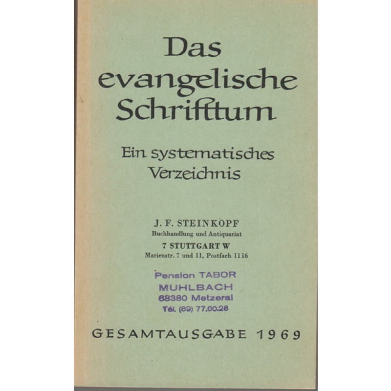 Das evangelische Schrifttum (155j)