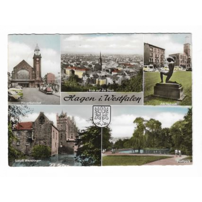 Postkarte-Hagen in Westfalen-MB