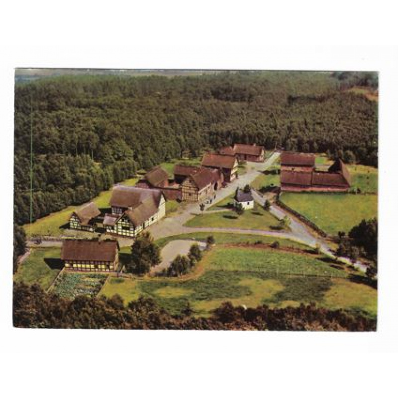 Postkarte-Freilichtmuseum Kommern in der Eifel.