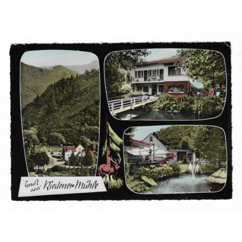 Postkarte-Eifel-Hotel RIEDENER MÜHLE.