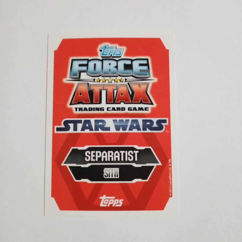 Force Attax Card. SITH . Nr. 86