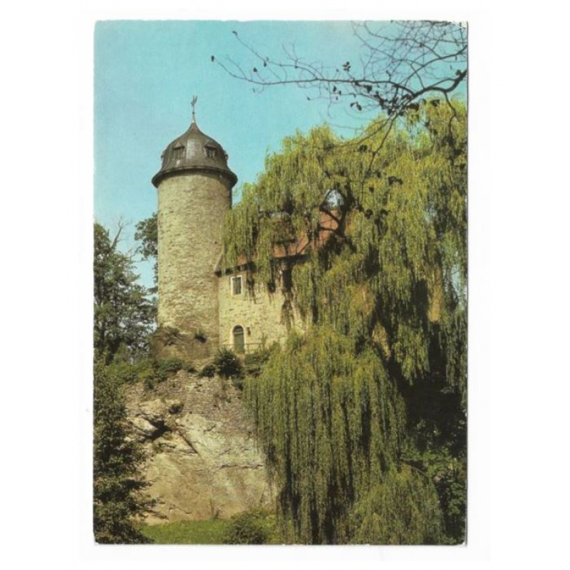 Postkarte-Karl-Marx-Stadt. Burg Rabenstein.