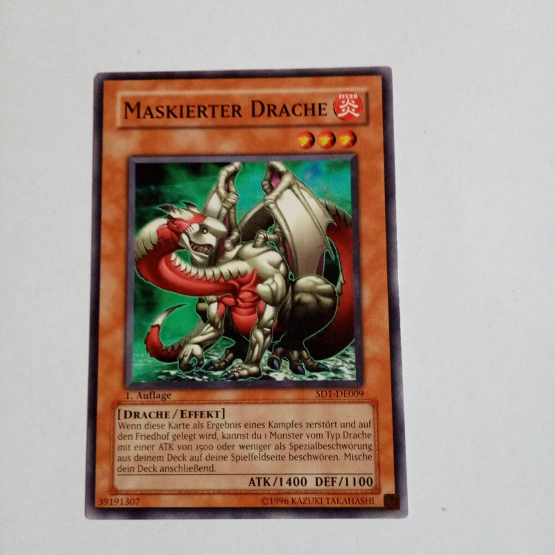 Konami -SAMMELKARTE.MASKIERTER DRACHE.