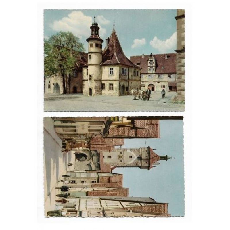 2 Stück-Postkarten-Rothenburg o.d. Tauber.