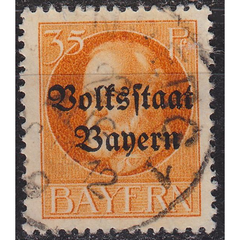 GERMANY Bayern Bavaria [1919] MiNr 0134 II A ( O/used )