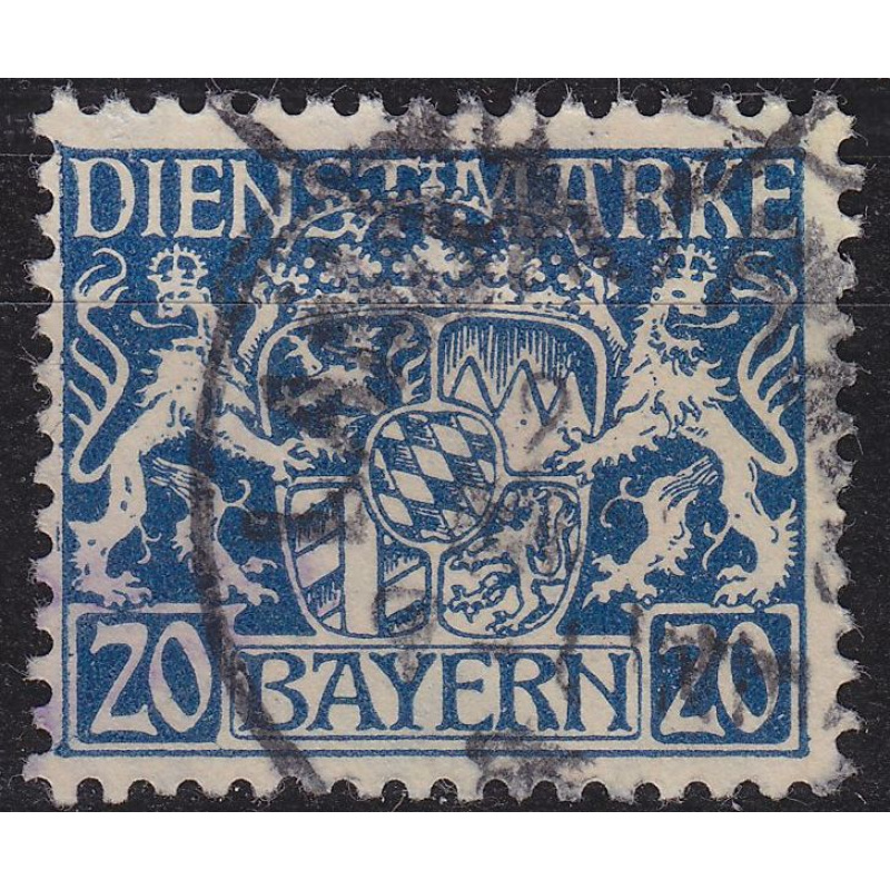 GERMANY Bayern Bavaria [Dienst] MiNr 0028 y ( O/used )