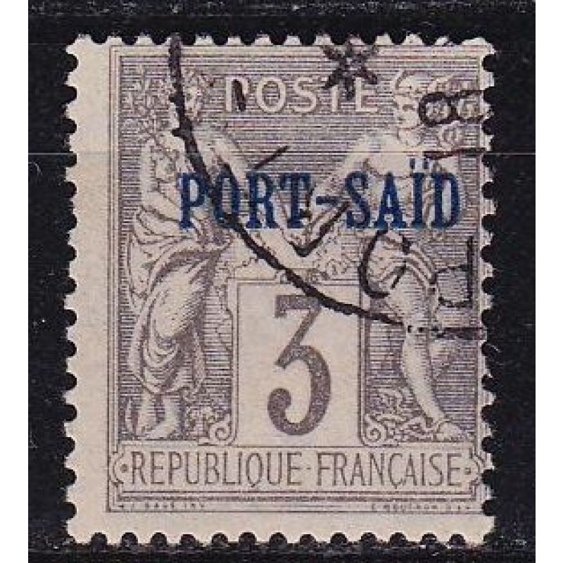 FRANKREICH FRANCE [PortSaid] MiNr 0003 ( O/used )