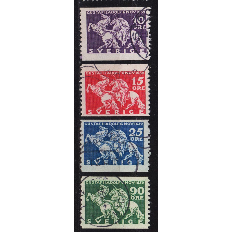 SCHWEDEN SVERIGE [1932] MiNr 0216-19 A ( O/used )